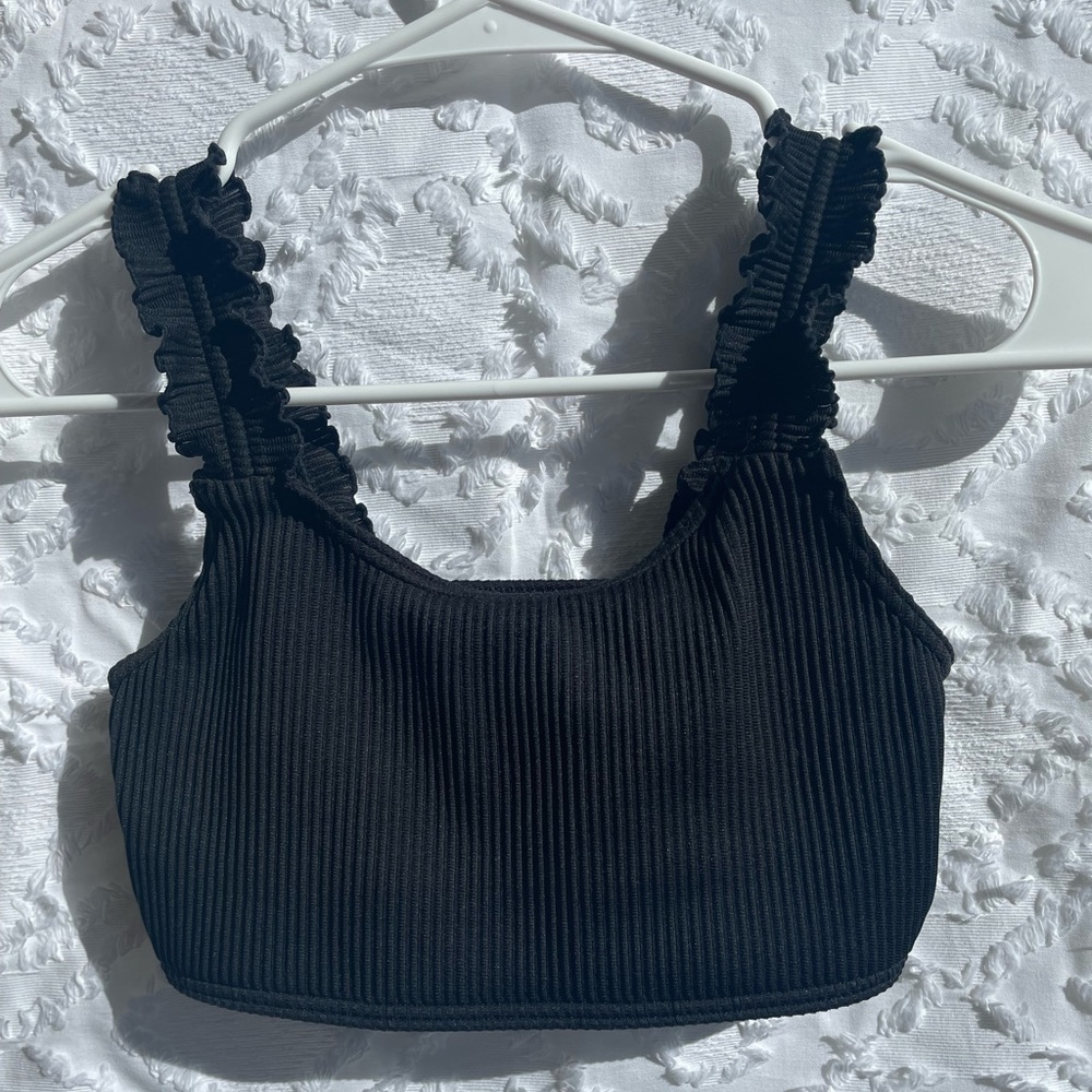 black Abercrombie swimsuit top